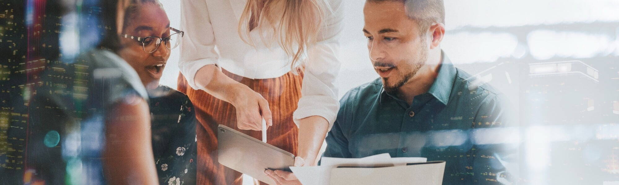 Candidate at interview